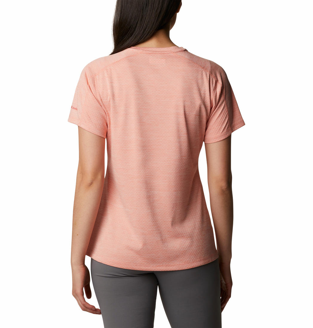 Columbia Women Peach W Zero Rules Graphic Crew T-Shirt