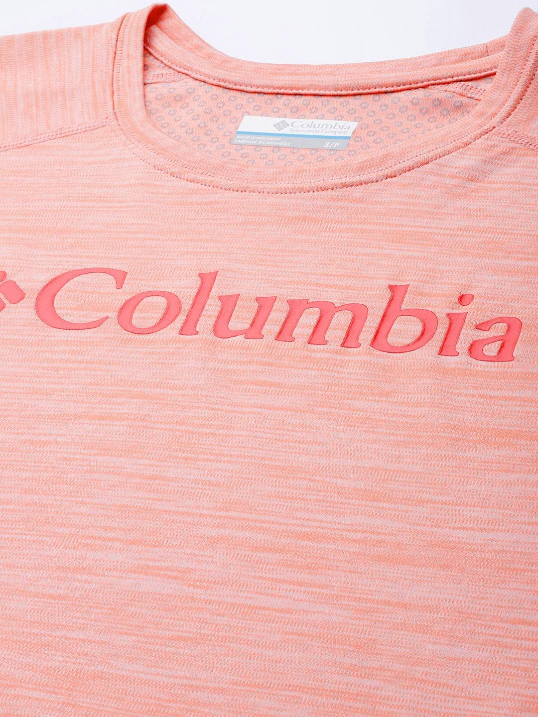 Columbia Women Peach W Zero Rules Graphic Crew T-Shirt