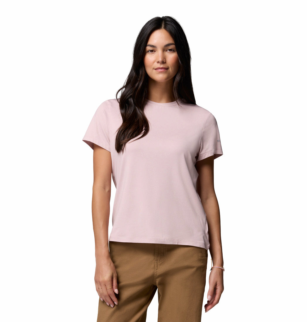 Columbia Women Pink Omni-Shade Parsons Point Tshirt