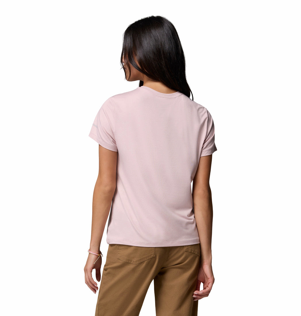 Columbia Women Pink Omni-Shade Parsons Point Tshirt