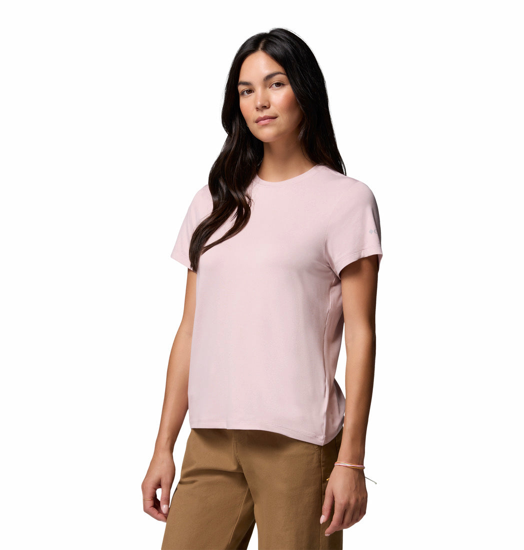 Columbia Women Pink Omni-Shade Parsons Point Tshirt