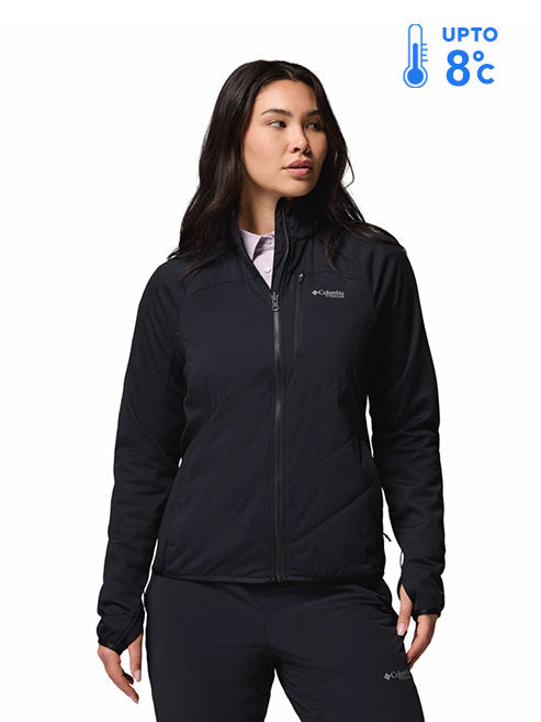 Columbia Women Black Omni-Heat Arctic Hybrid Fleece Jacket