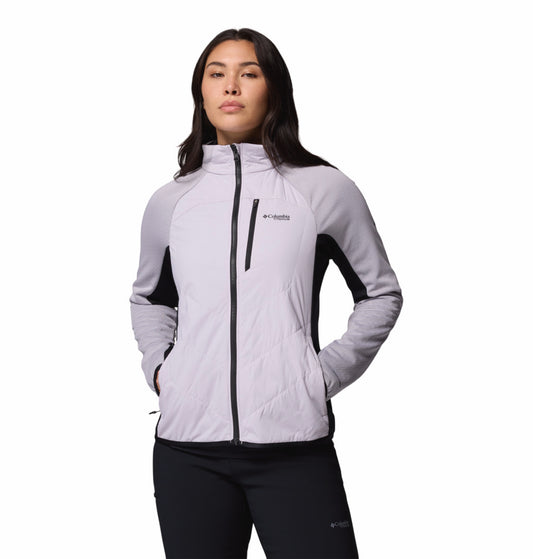 Columbia Women Purple Omni-Heat Arctic Hybrid Fleece Jacket