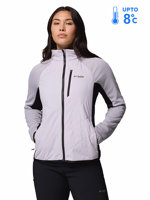 Columbia Women Purple Omni-Heat Arctic Hybrid Fleece Jacket
