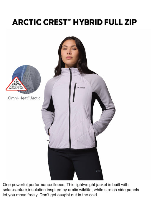 Columbia Women Purple Omni-Heat Arctic Hybrid Fleece Jacket