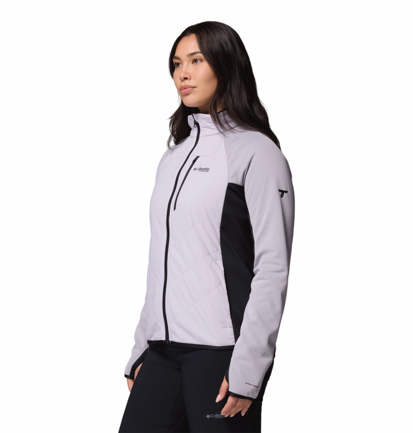 Columbia Women Purple Omni-Heat Arctic Hybrid Fleece Jacket