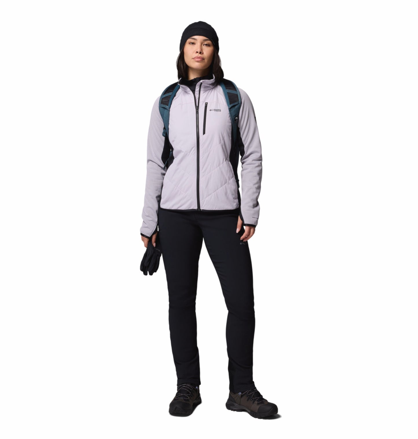 Columbia Women Purple Omni-Heat Arctic Hybrid Fleece Jacket