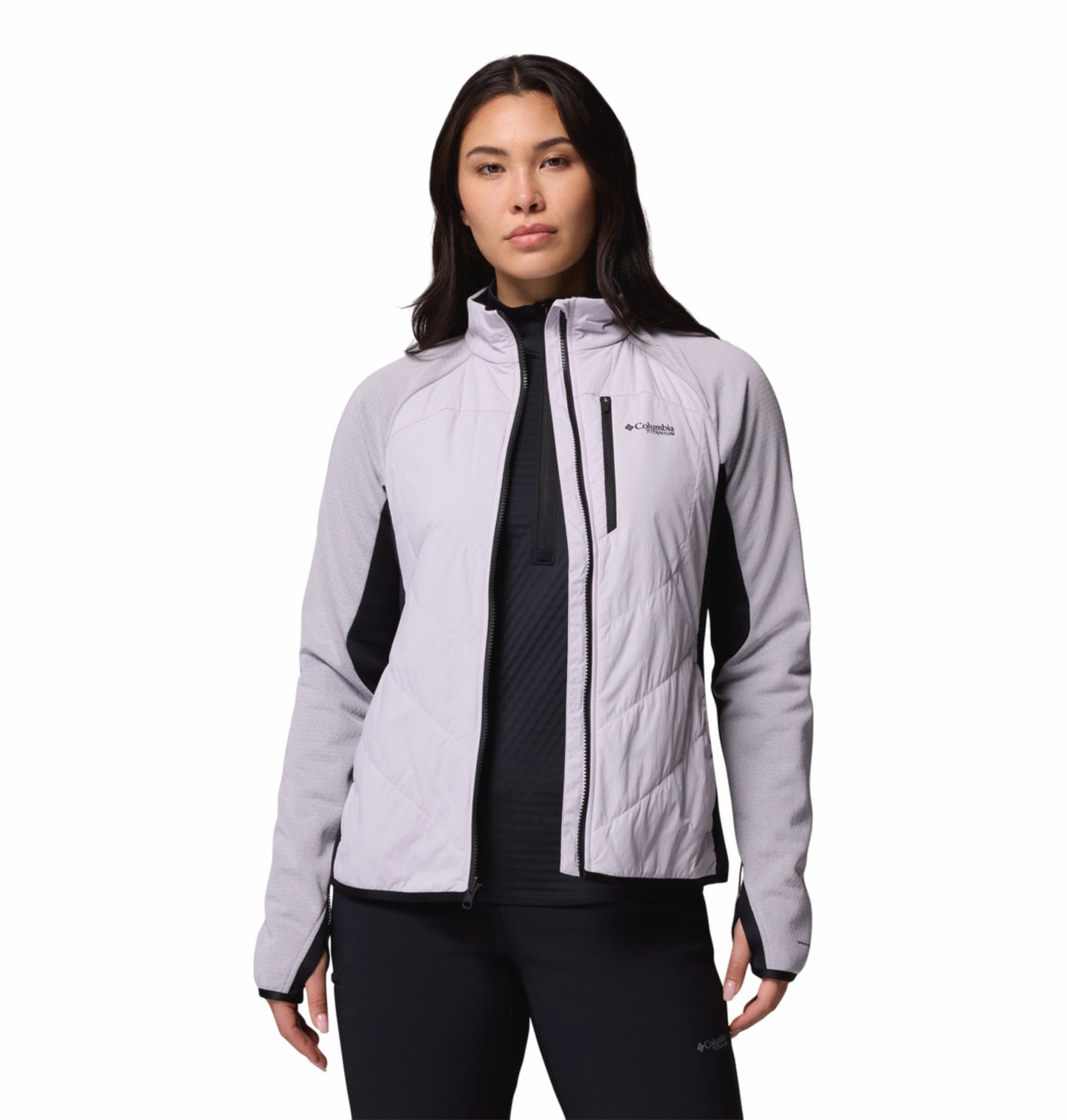 Columbia Women Purple Omni-Heat Arctic Hybrid Fleece Jacket