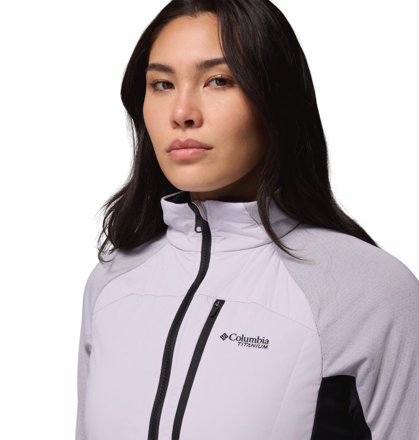 Columbia Women Purple Omni-Heat Arctic Hybrid Fleece Jacket