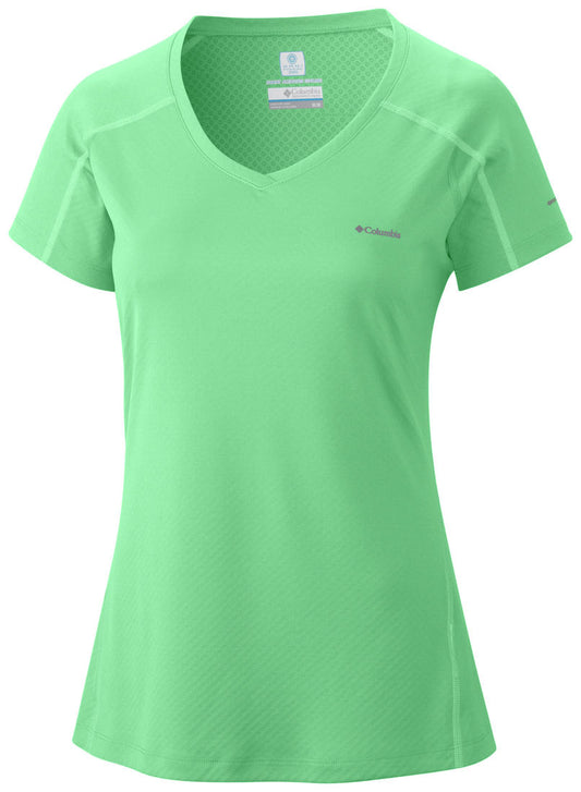 Columbia Women Green Zero Rules Short Sleeve T-Shirt