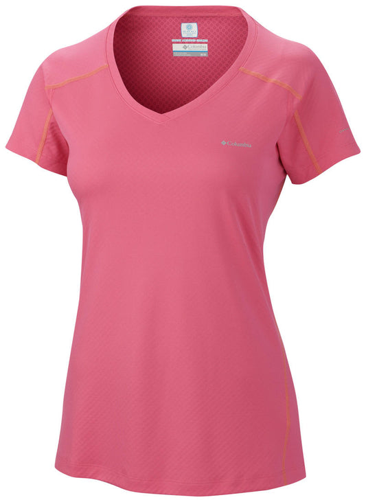 Columbia Women Red Zero Rules Short Sleeve T-Shirt