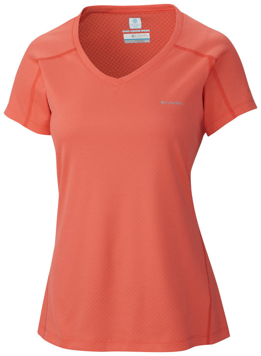 Columbia Women Orange Zero Rules Short Sleeve T-Shirt