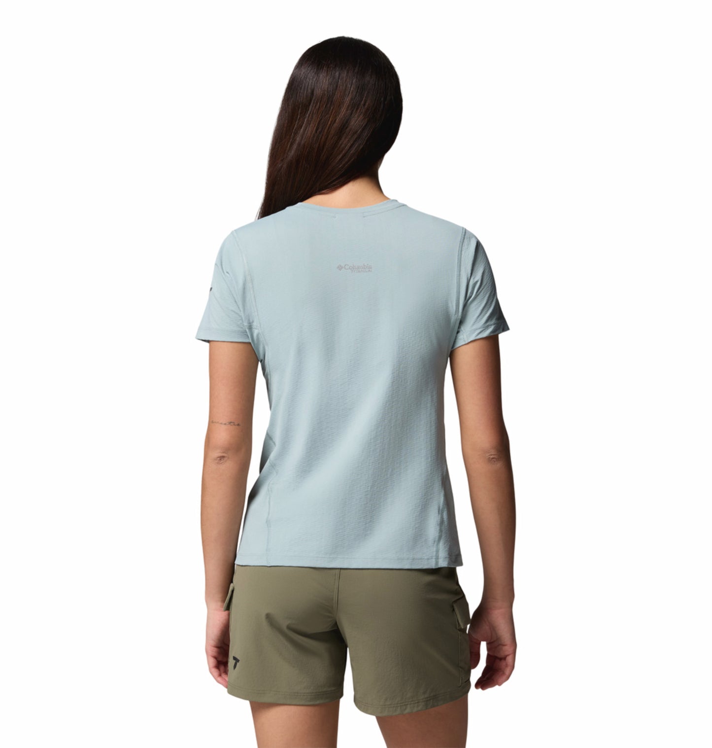 Columbia Women Blue Omni-Freeze Diamond Peak Pro Tshirt