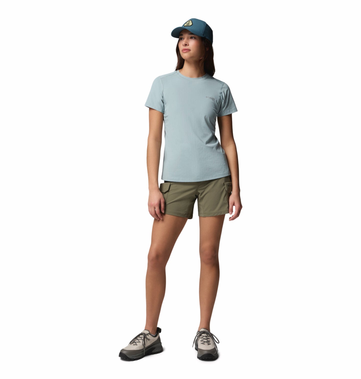 Columbia Women Blue Omni-Freeze Diamond Peak Pro Tshirt