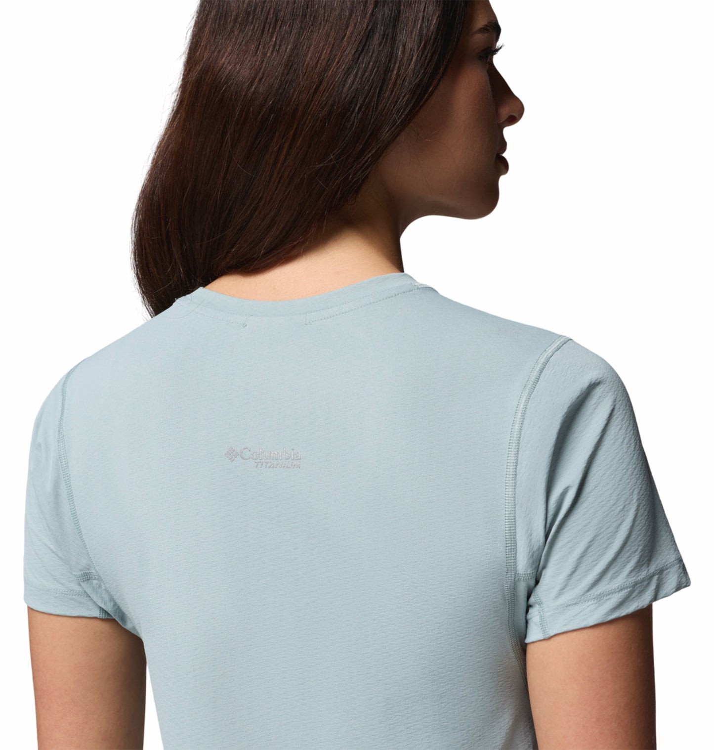 Columbia Women Blue Omni-Freeze Diamond Peak Pro Tshirt