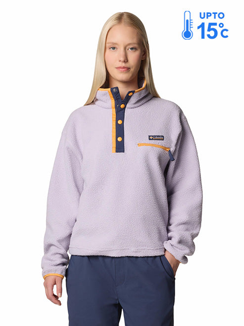 Columbia Women Purple Helvetia II Cropped Fleece Jacket