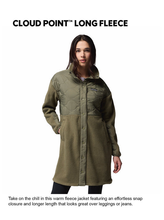 Columbia Women Green Cloud Point Fleece Jacket