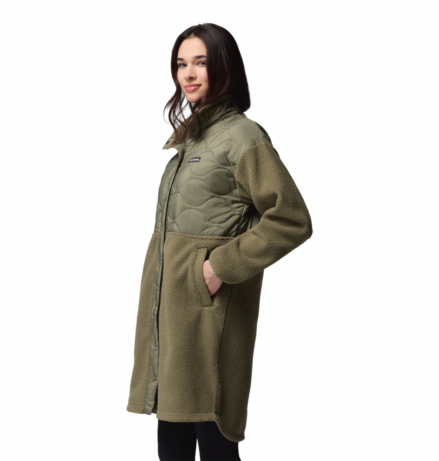 Columbia Women Green Cloud Point Fleece Jacket