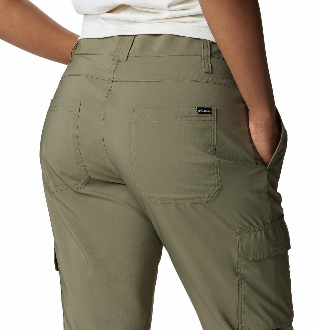 Columbia Women Olive Silver Ridge Utility Capri Shorts