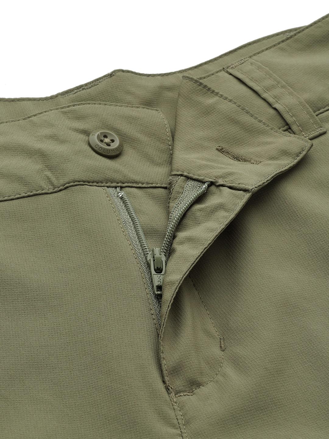 Columbia Women Olive Silver Ridge Utility Capri Shorts