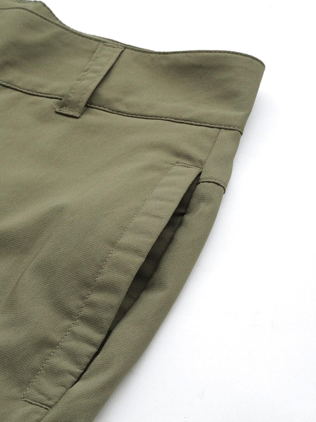 Columbia Women Olive Silver Ridge Utility Capri Shorts