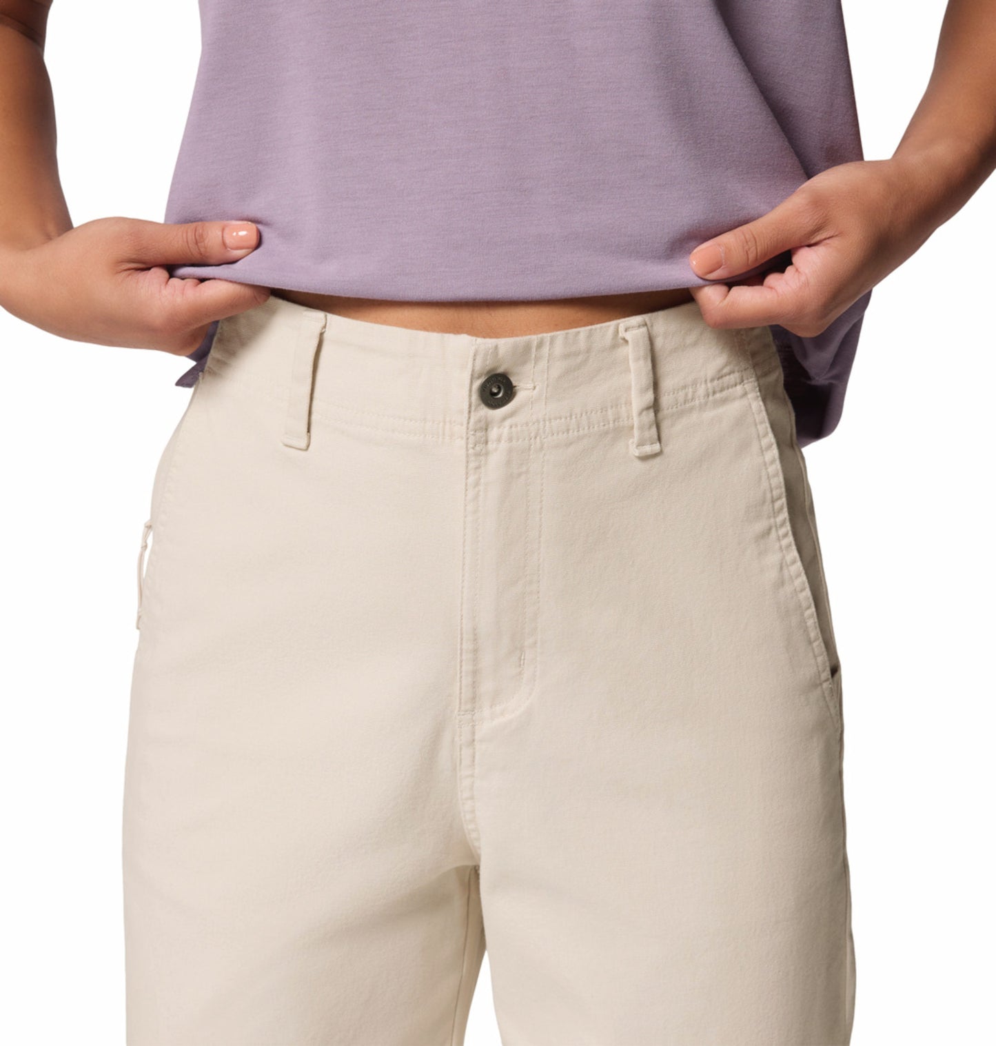 Columbia Women Beige ROC Straight Leg Comfort Stretch Pants