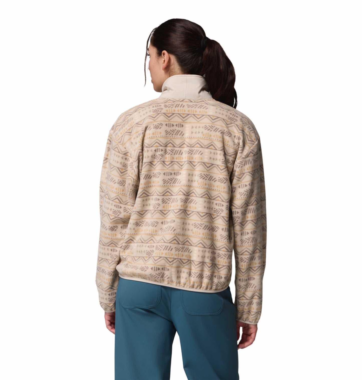 Columbia Women Beige Sequoia Grove Printed Fleece Jacket