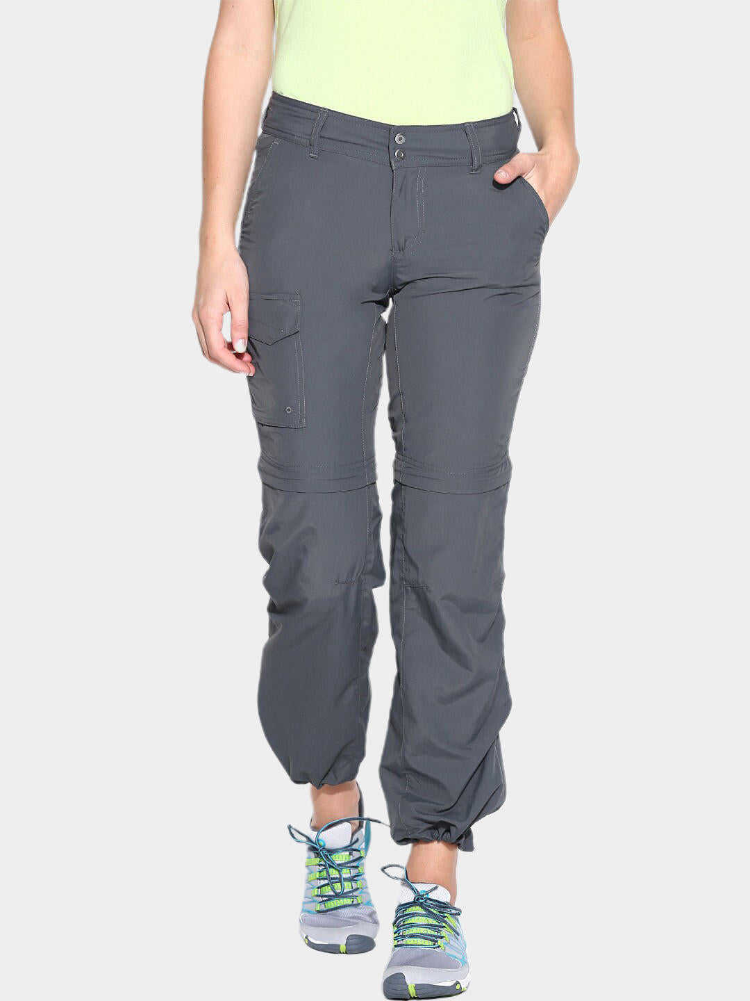 Columbia Women Grey Omni-Wick Silver Ridge Convertible Pant
