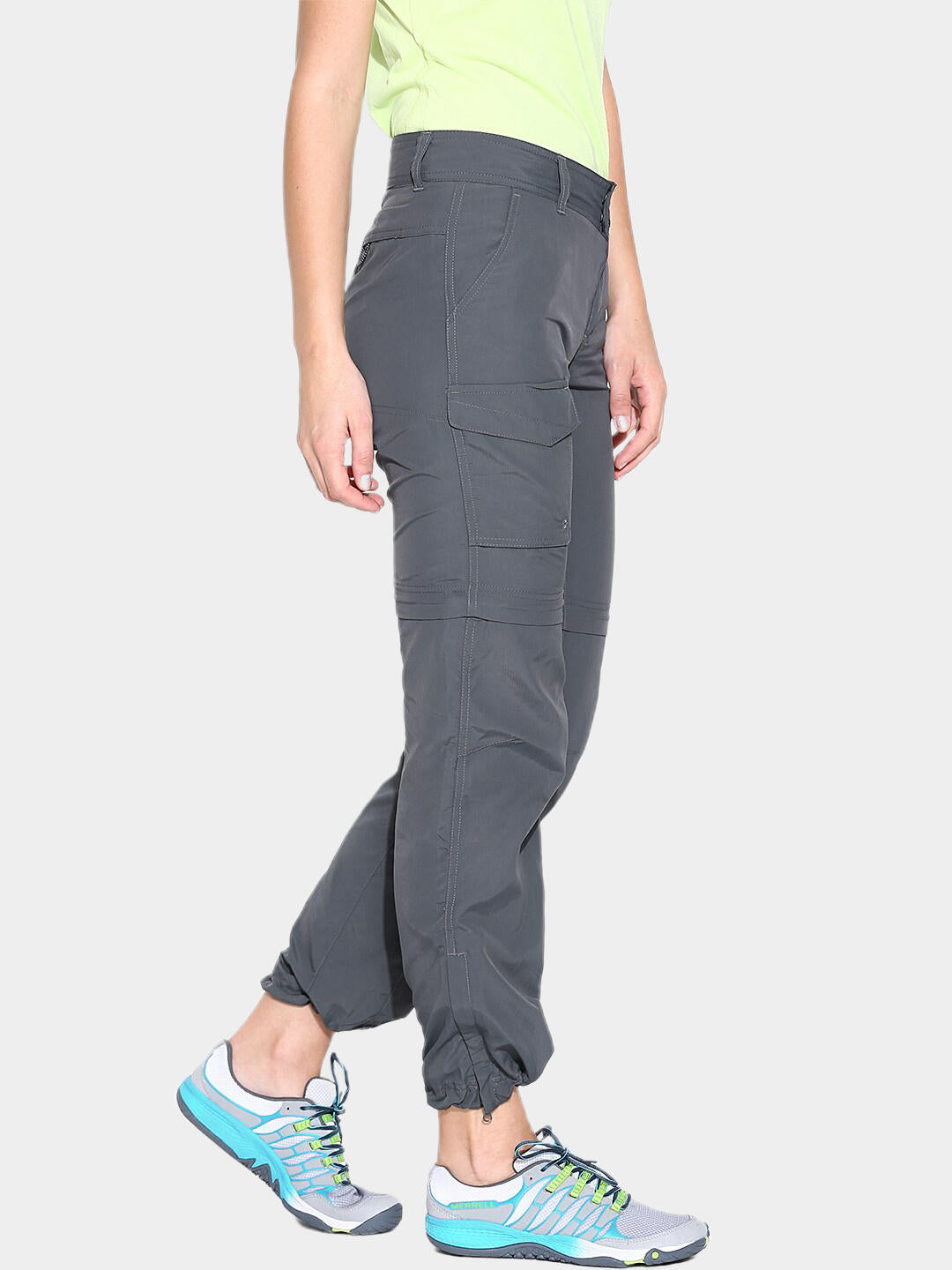 Columbia Women Grey Omni-Wick Silver Ridge Convertible Pant