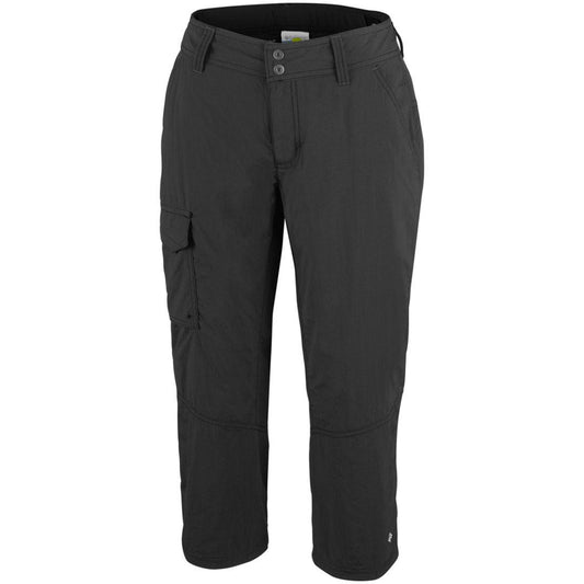 Columbia Women Black Silver Ridge Capri (Sun Protection)