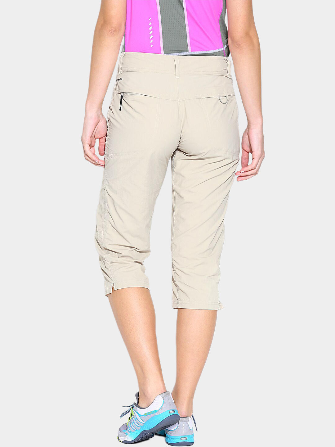 Columbia Women Beige Omni-Wick Silver Ridge Capri