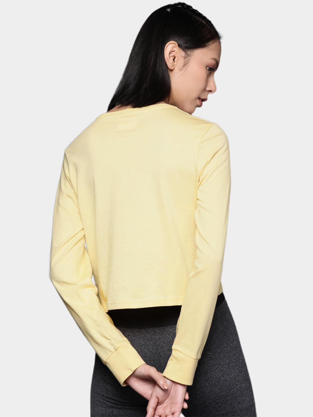 Columbia Women Yellow North Cascades LS Printed T-Shirt