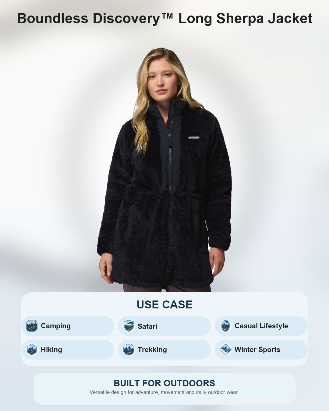 women black boundless discovery fleece jacket