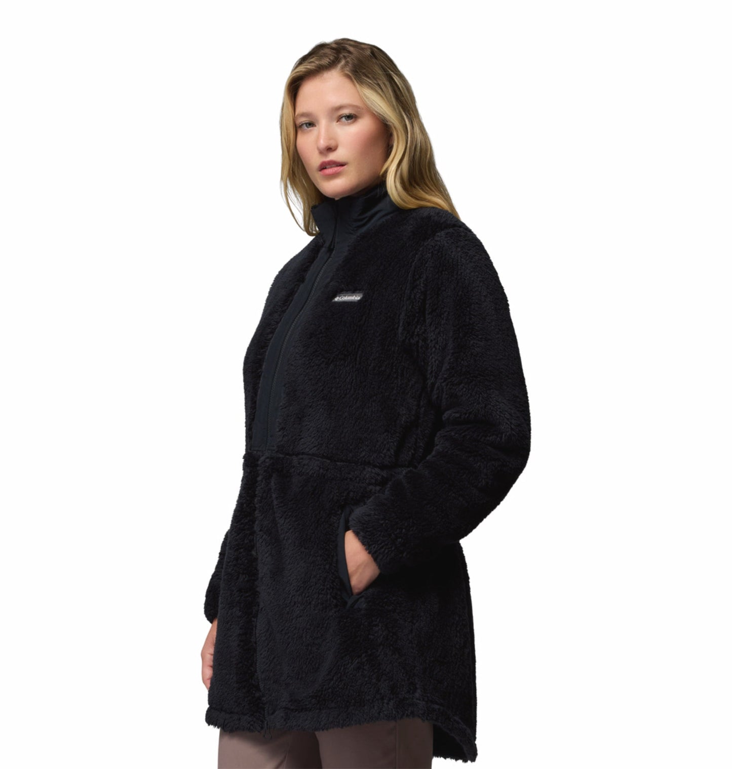 women black boundless discovery fleece jacket