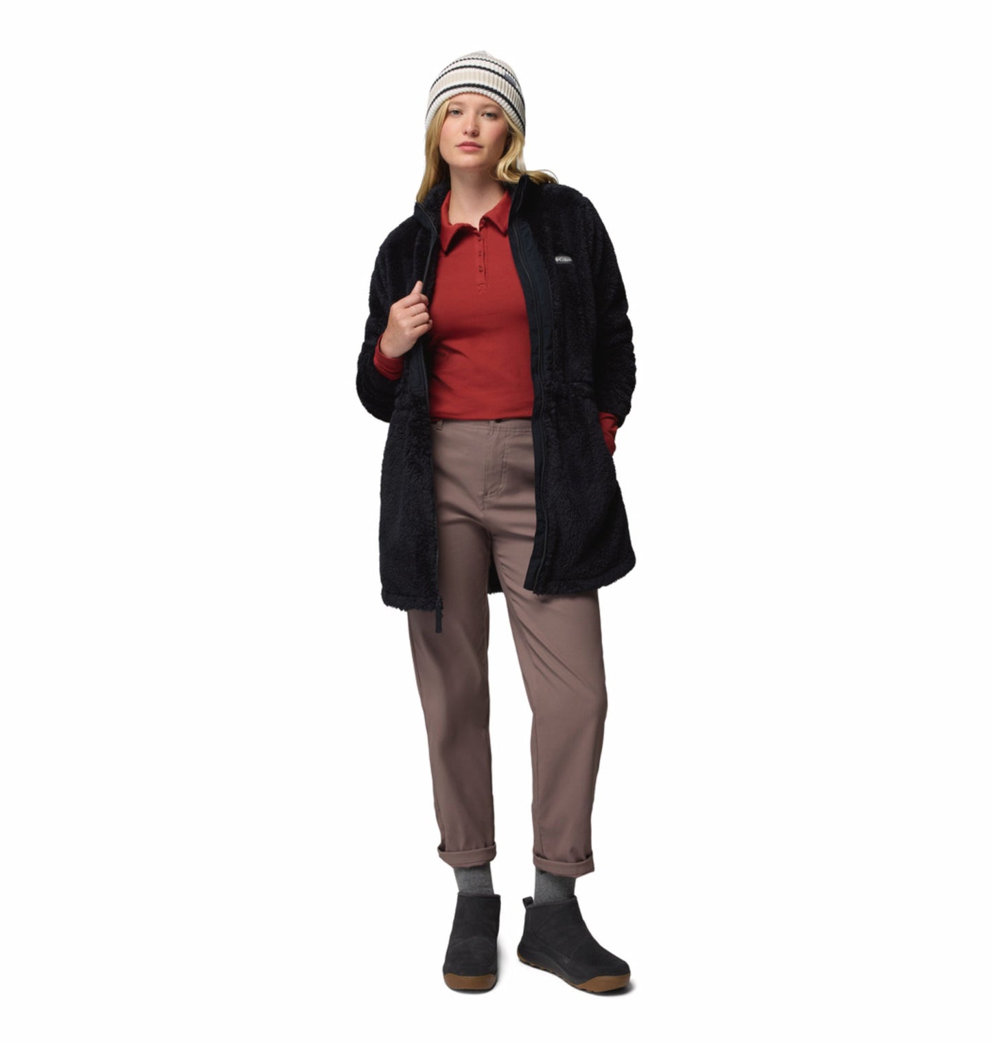 women black boundless discovery fleece jacket