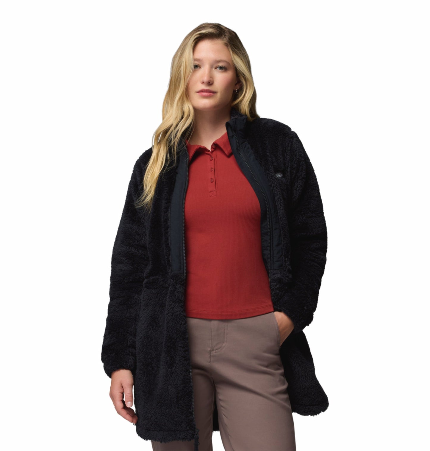 women black boundless discovery fleece jacket