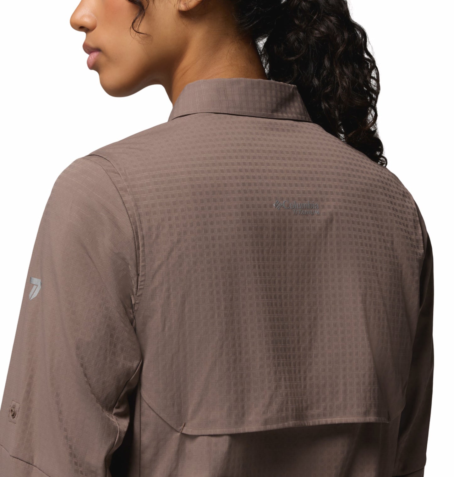 Columbia Women Mauve Omni-Freeze Ridge Ascent Long Sleeve Shirt