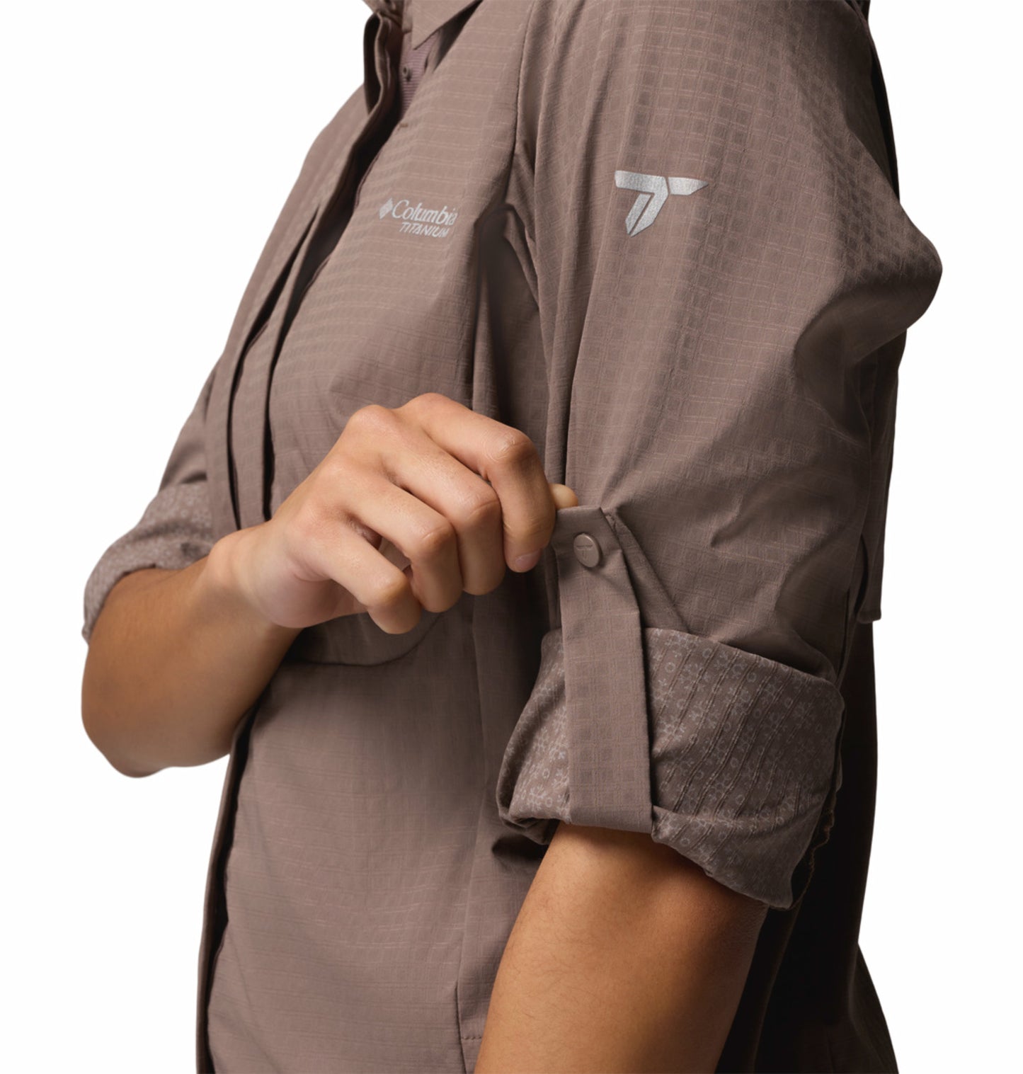 Columbia Women Mauve Omni-Freeze Ridge Ascent Long Sleeve Shirt