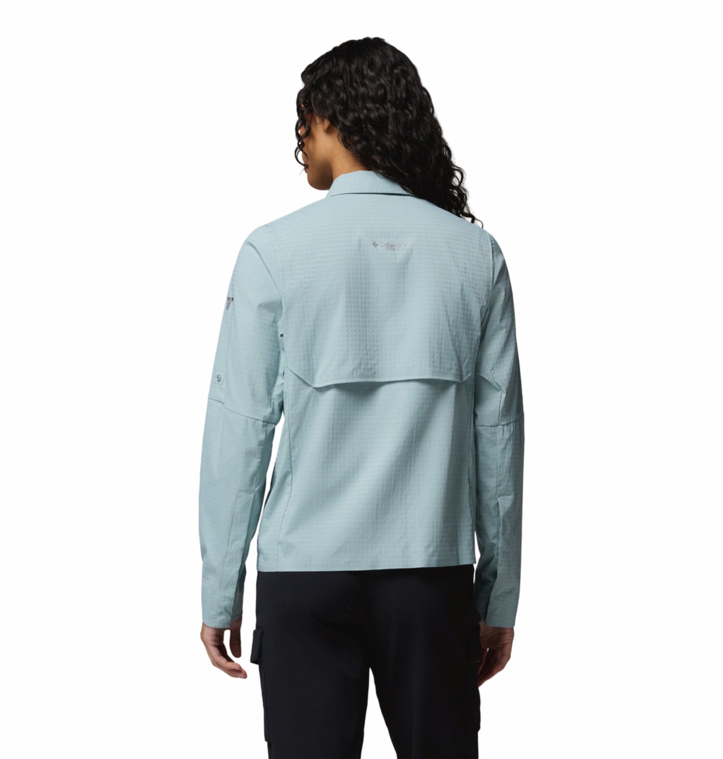 Columbia Women Blue Omni-Freeze Ridge Ascent Long Sleeve Shirt