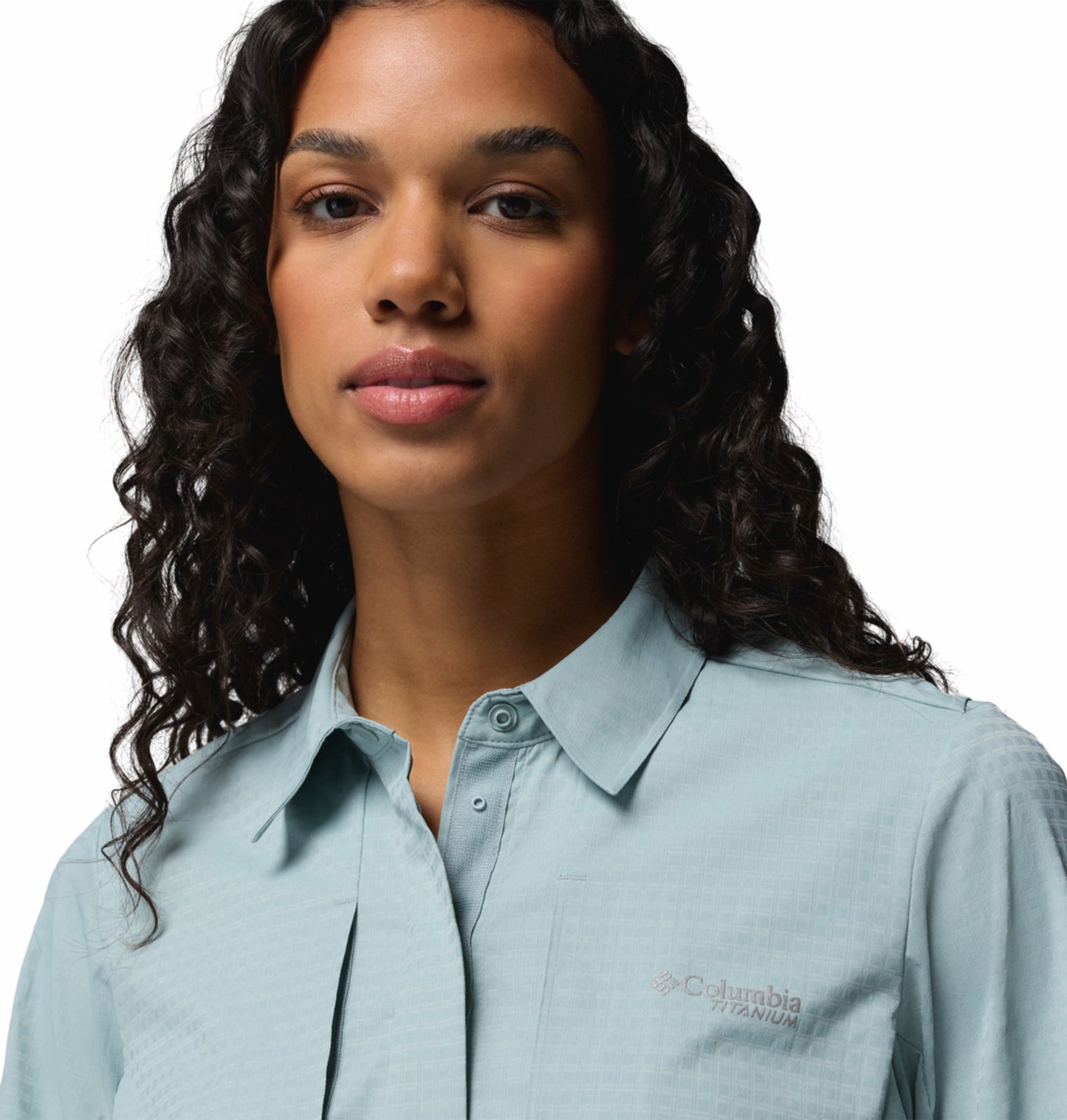 Columbia Women Blue Omni-Freeze Ridge Ascent Long Sleeve Shirt