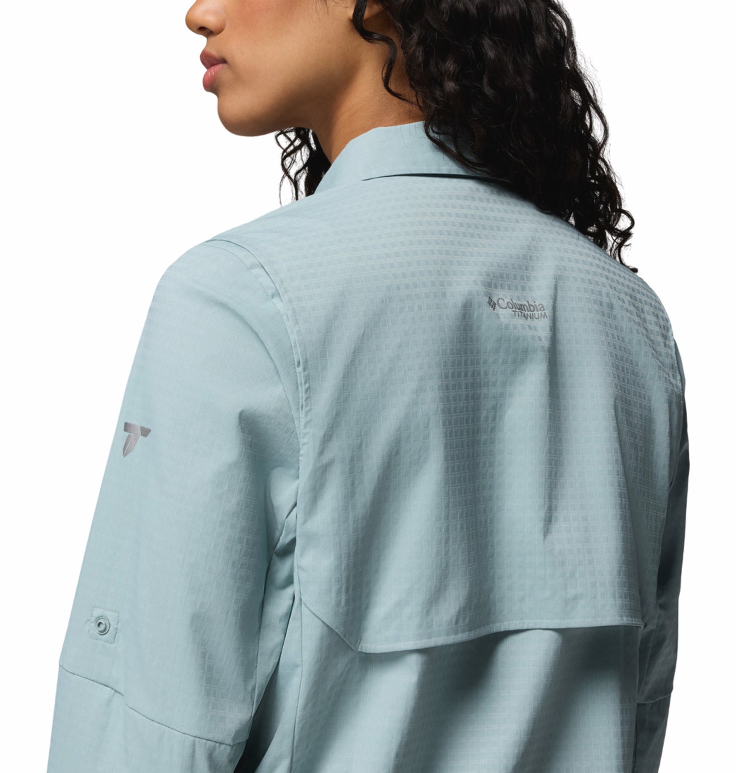 Columbia Women Blue Omni-Freeze Ridge Ascent Long Sleeve Shirt