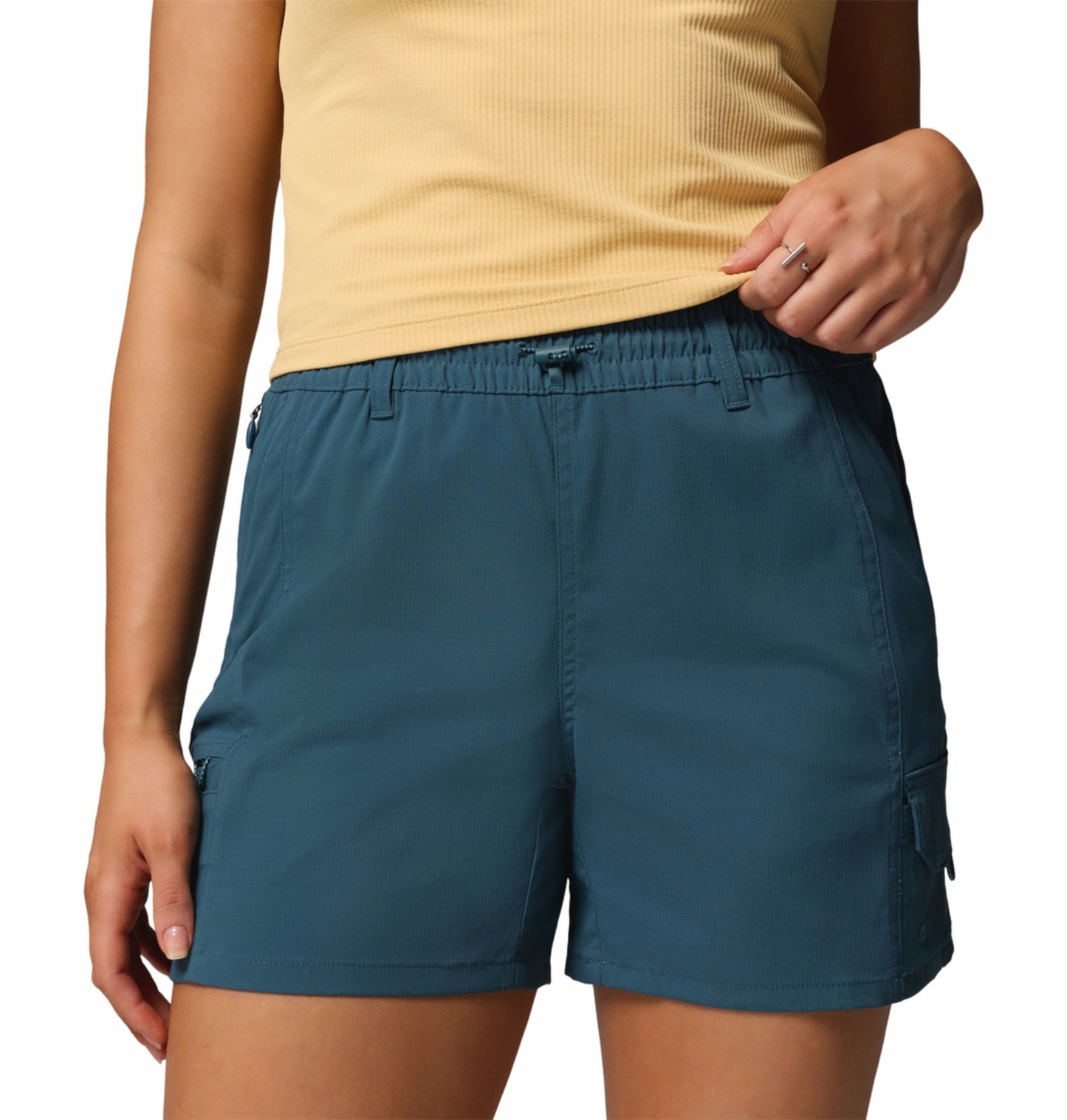 Columbia Women Blue Omni-Shield Weekend Rays Short