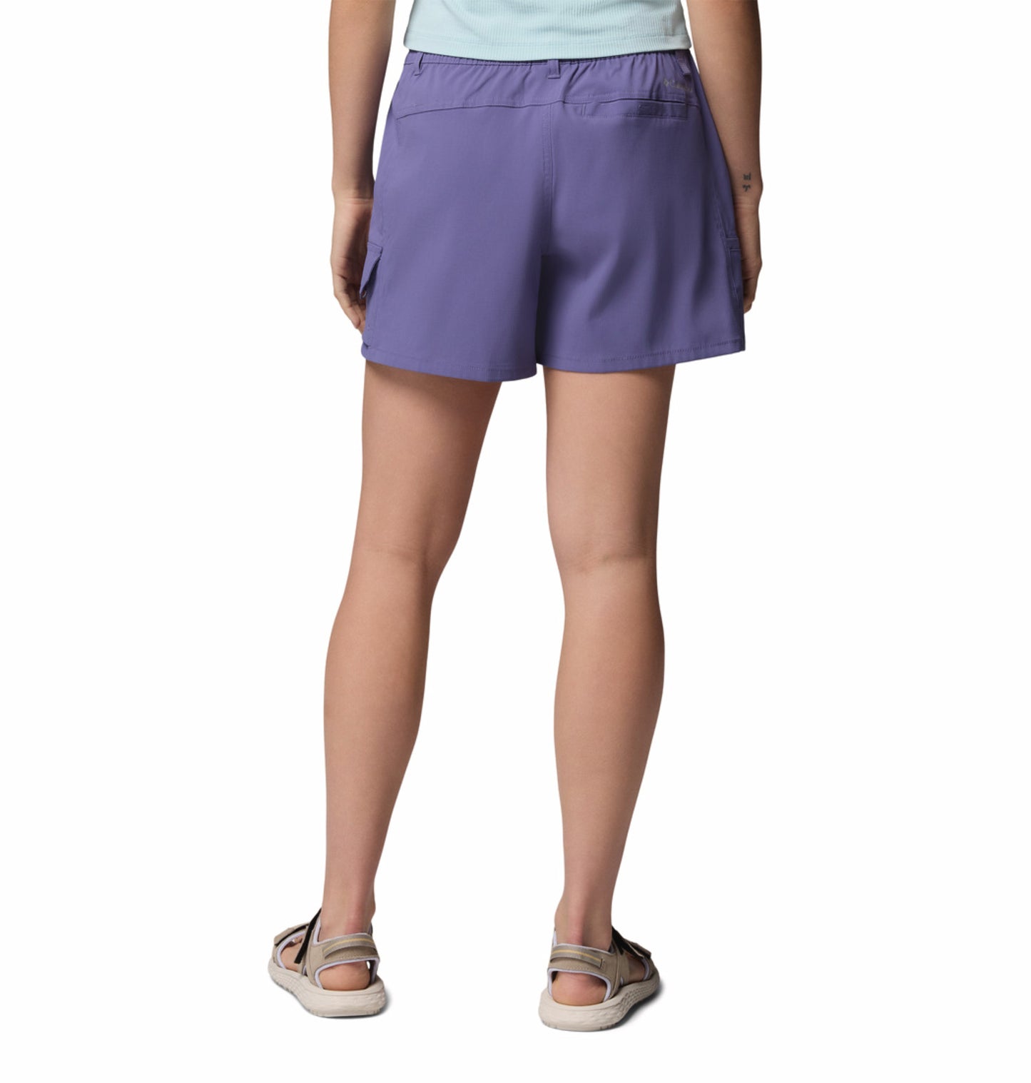 Columbia Women Purple Omni-Shield Weekend Rays Short