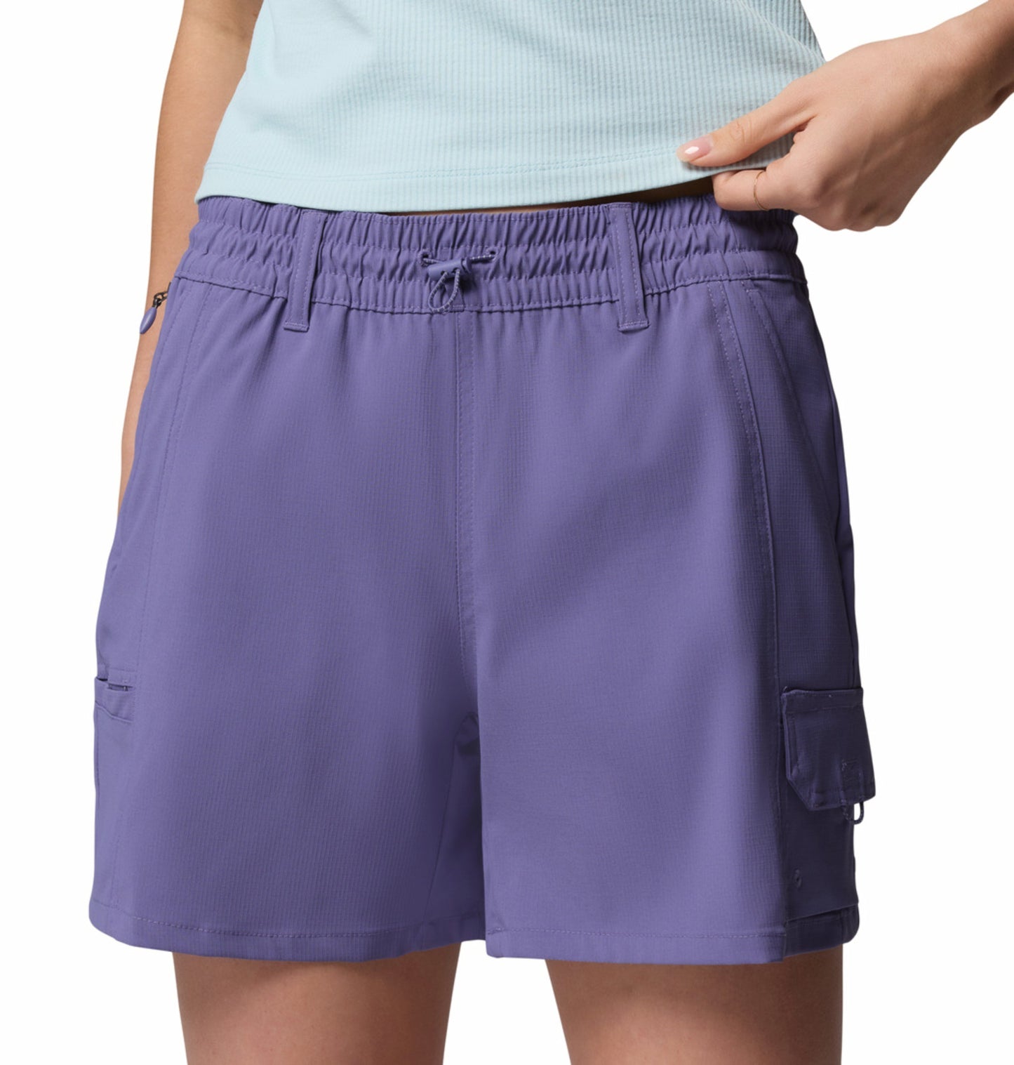 Columbia Women Purple Omni-Shield Weekend Rays Short