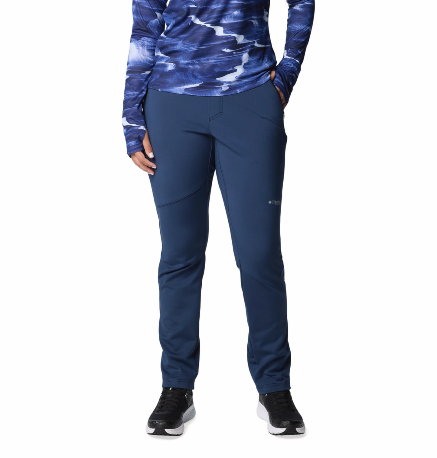 Columbia Women Navy Blue Omni-Shield Vast Canyon Softshell Pant