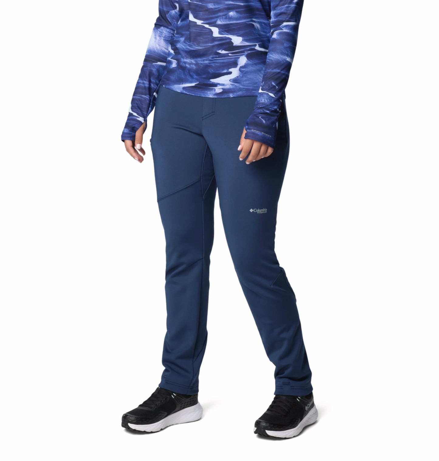 Columbia Women Navy Blue Omni-Shield Vast Canyon Softshell Pant