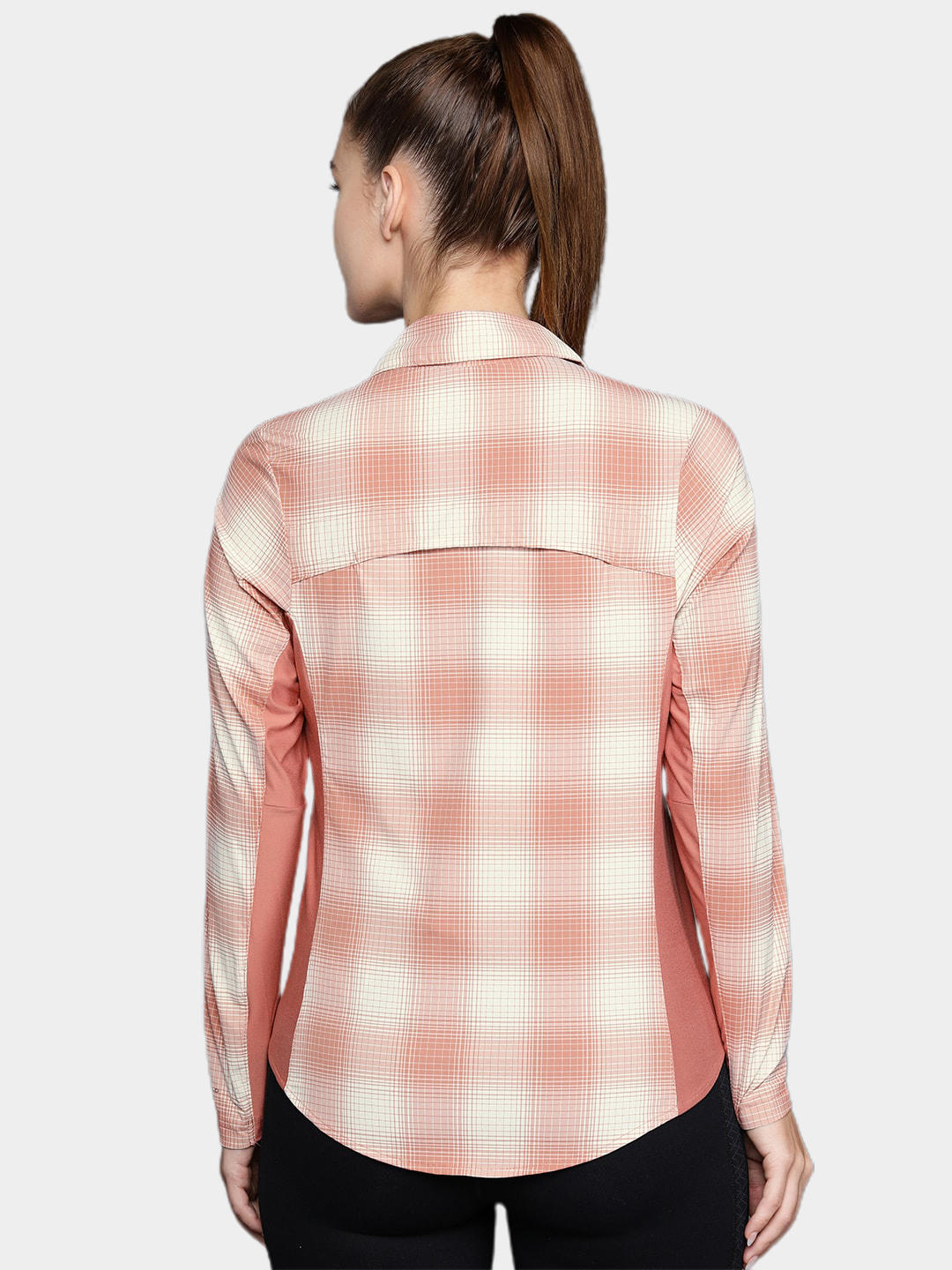 Columbia Women Red Claudia Ridge Long Sleeve Shirt