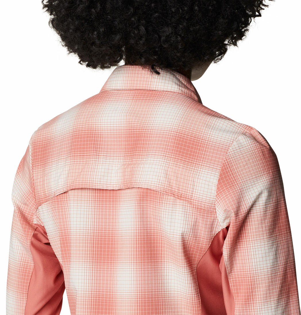 Columbia Women Red Claudia Ridge Long Sleeve Shirt