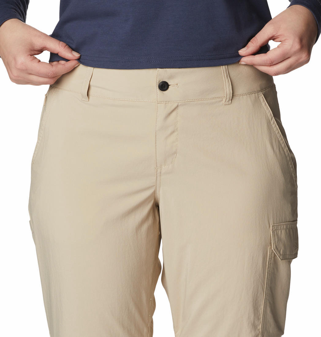 Columbia Women Beige Silver Ridge Utility Convertible Pant