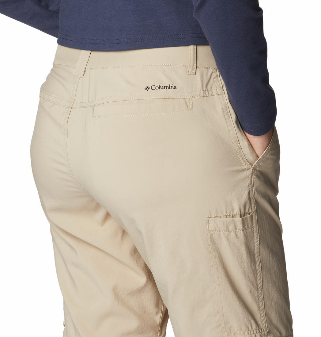 Columbia Women Beige Silver Ridge Utility Convertible Pant